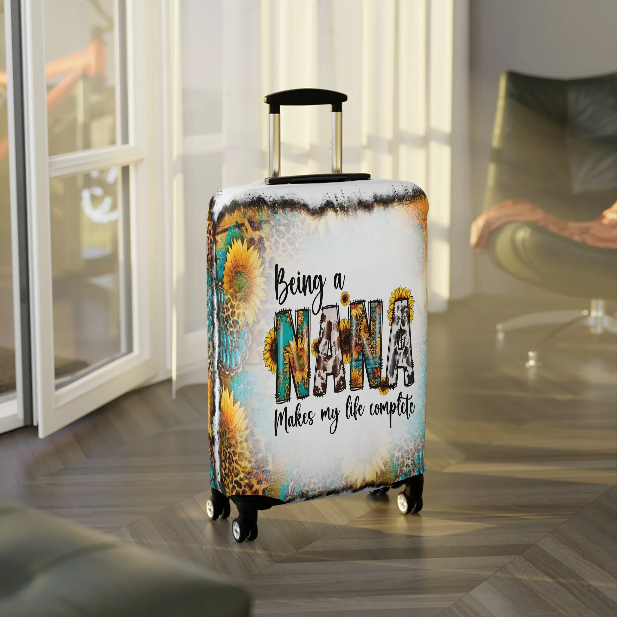 Luggage Cover, Country and Western, Being a Nana Makes my Life Complete, awd-1019