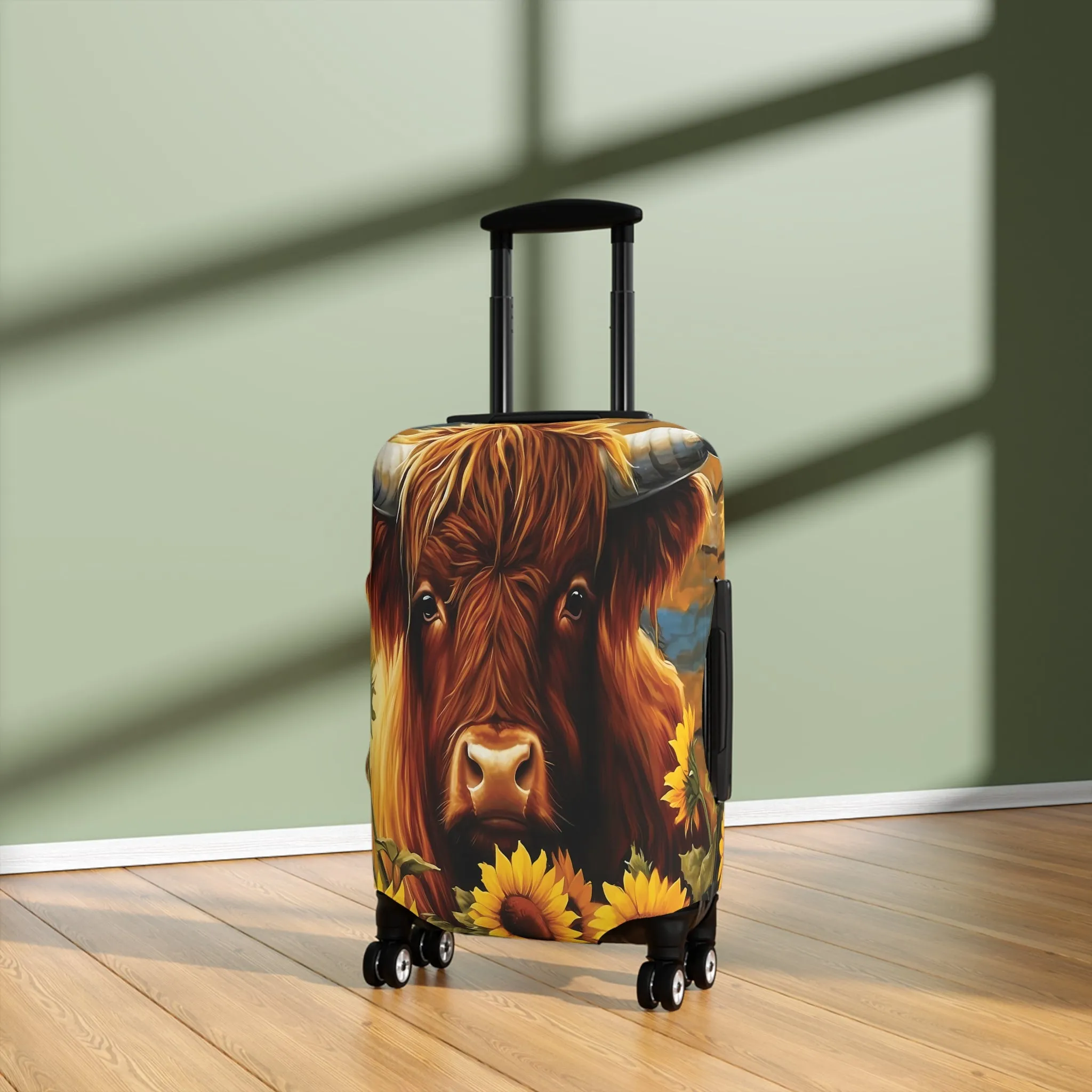 Luggage Cover, Highland Cow, awd-033