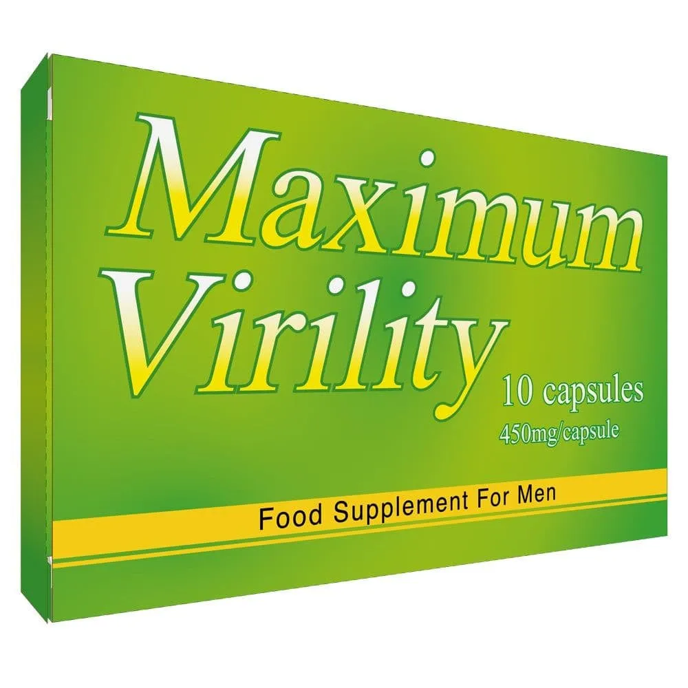 Maximum Virility Plus: Premium 10-Pack Green Food Supplement for Enhanced Performance