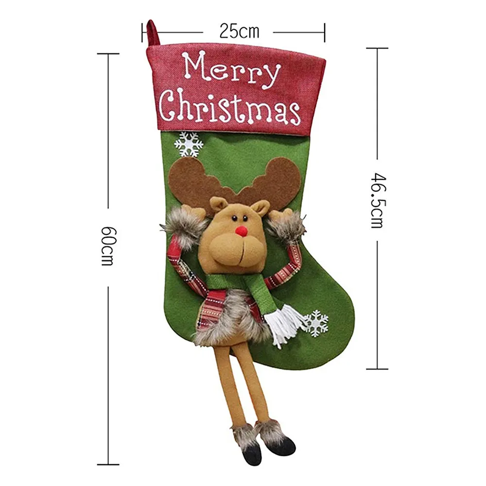 Merry Christmas Reindeer Stockings (Large)