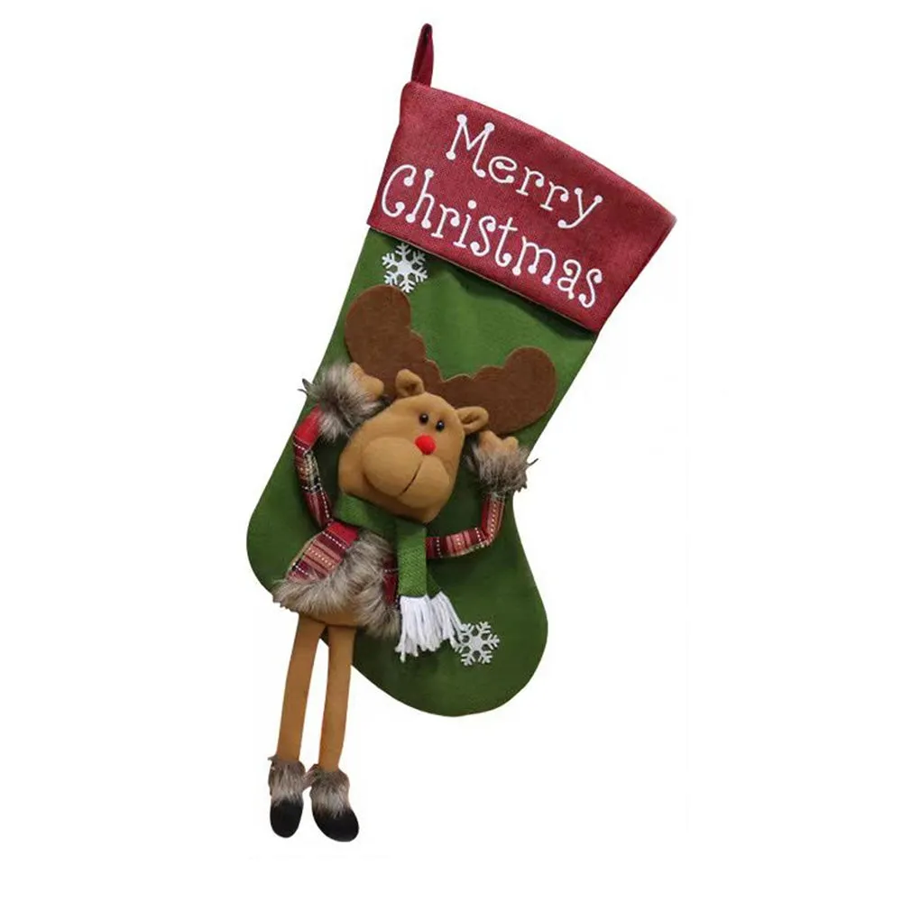 Merry Christmas Reindeer Stockings (Large)