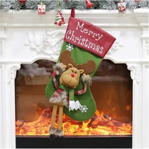 Merry Christmas Reindeer Stockings (Large)