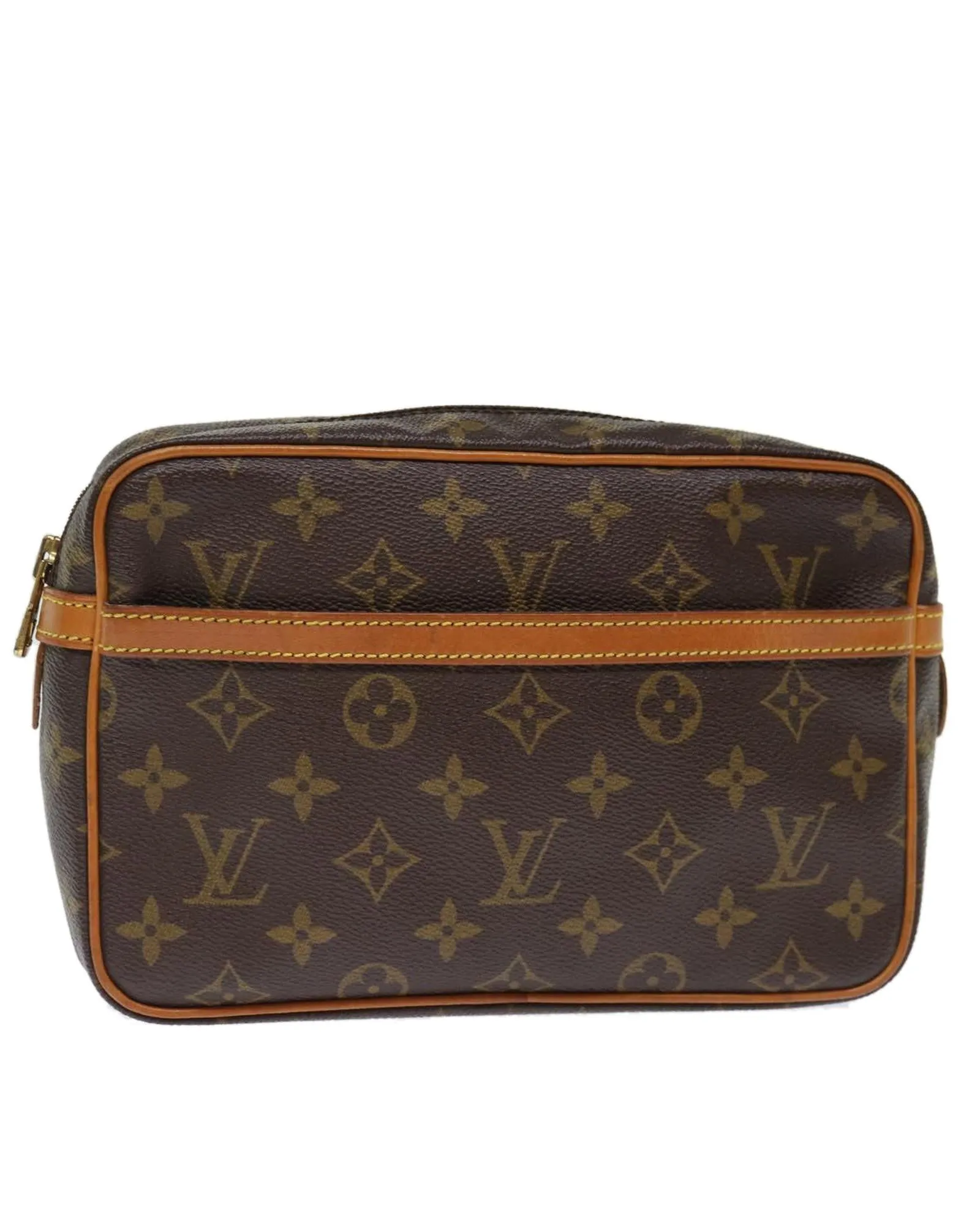 Monogram Canvas Clutch Bag with Serial No. 873TH