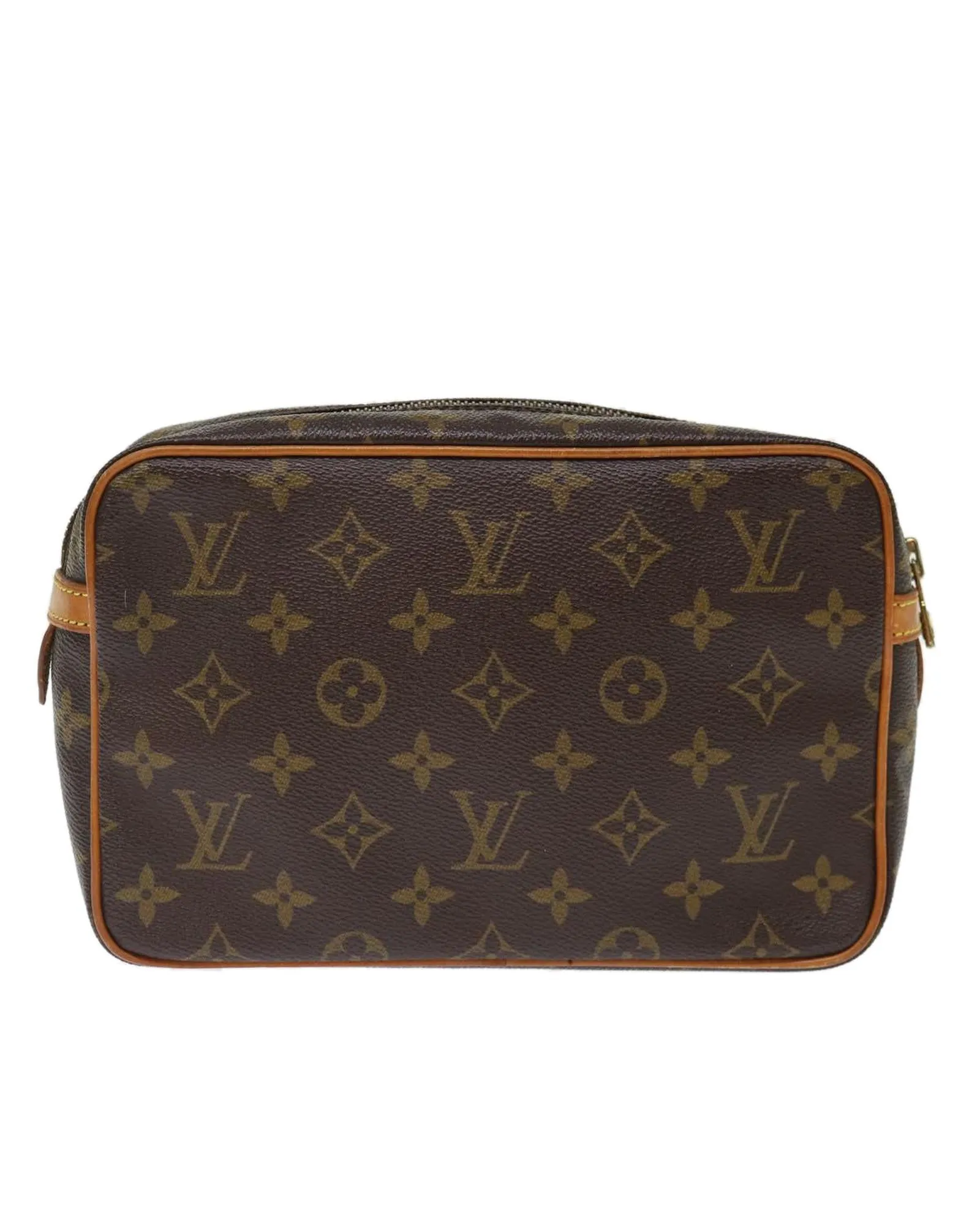 Monogram Canvas Clutch Bag with Serial No. 873TH