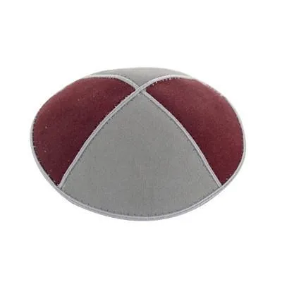 Multi Color Suede Kippahs. Color Suede Panel Kippahs