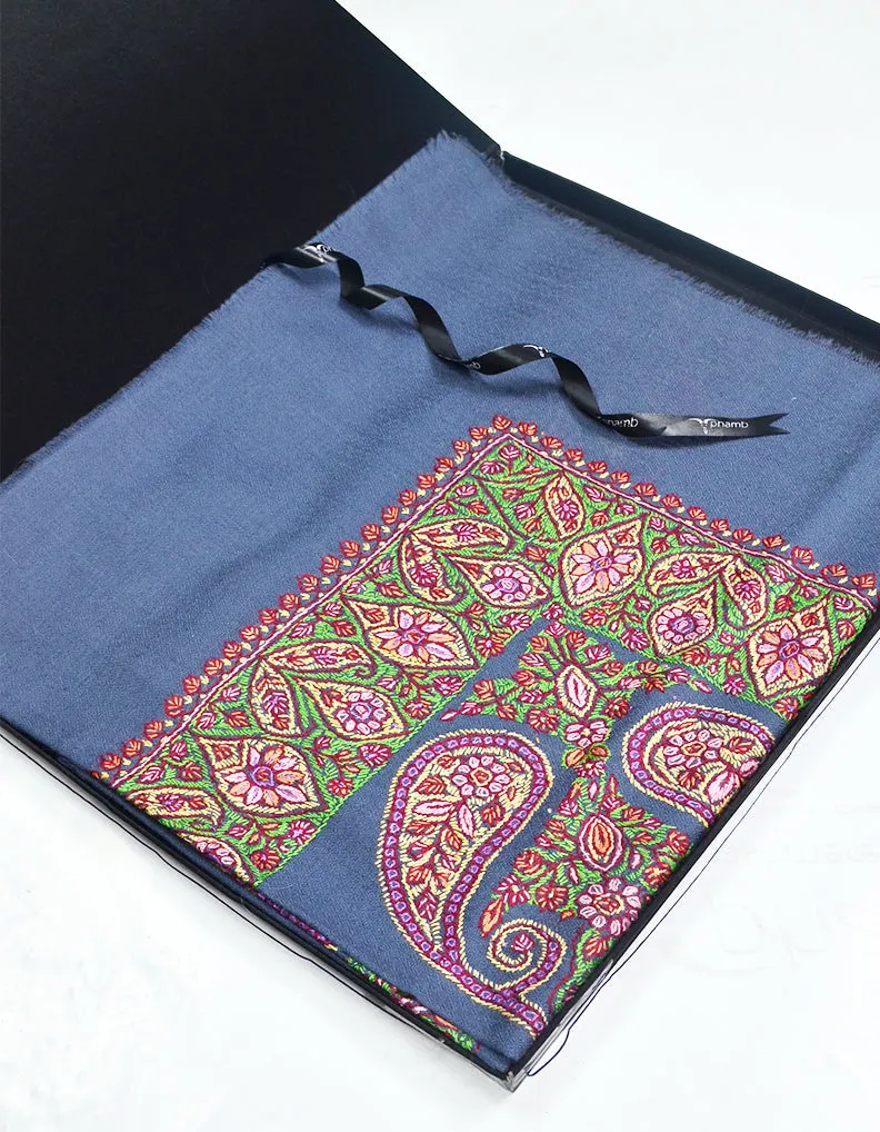 Mussar Rumaal Large Naqsha Lavender Blue RL00654