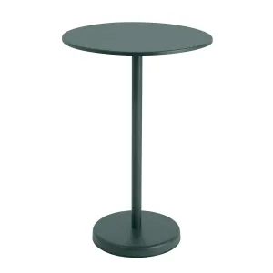 Muuto Linear high round steel cafe table