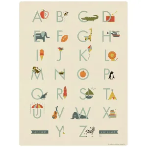 My First ABC Alphabet Chart Vinyl Sticker For Boys