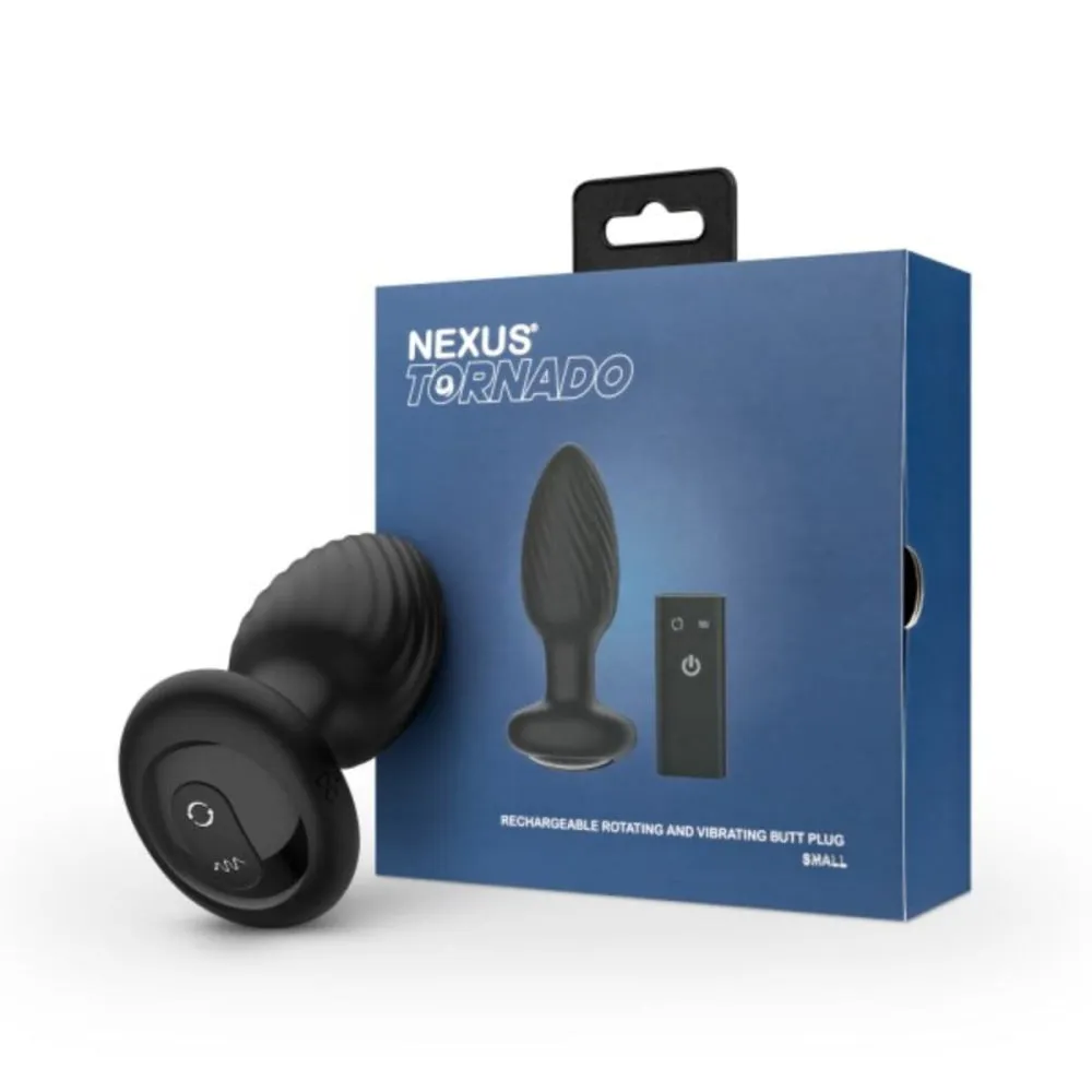 Nexus Tornado Remote Control Rotating Butt Plug Black