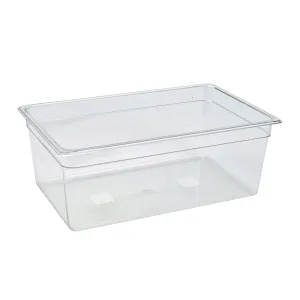 Polycarbonate Gatronorm Pan Full Size 200mm Clear