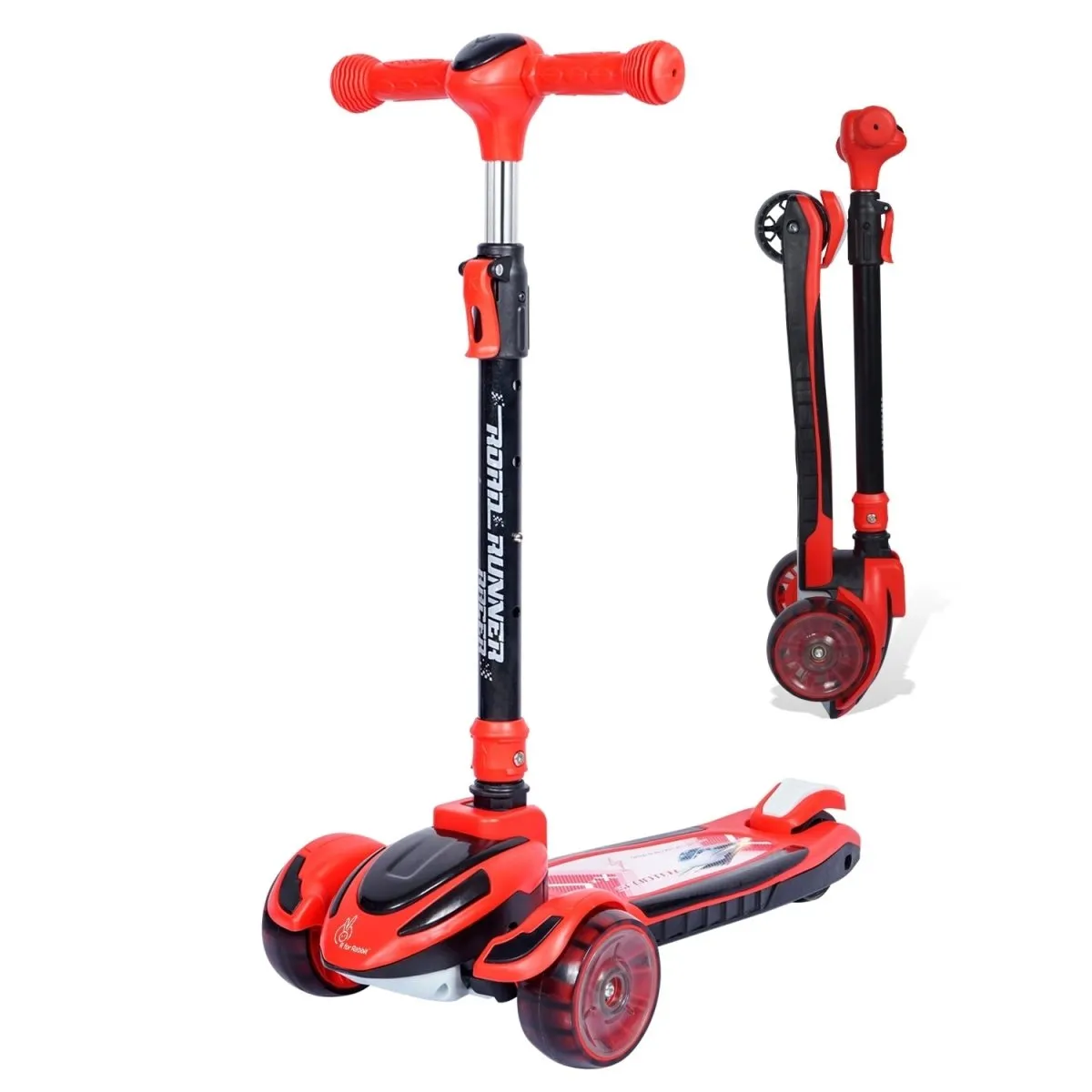 R for Rabbit Road Runner Racer- Red Black