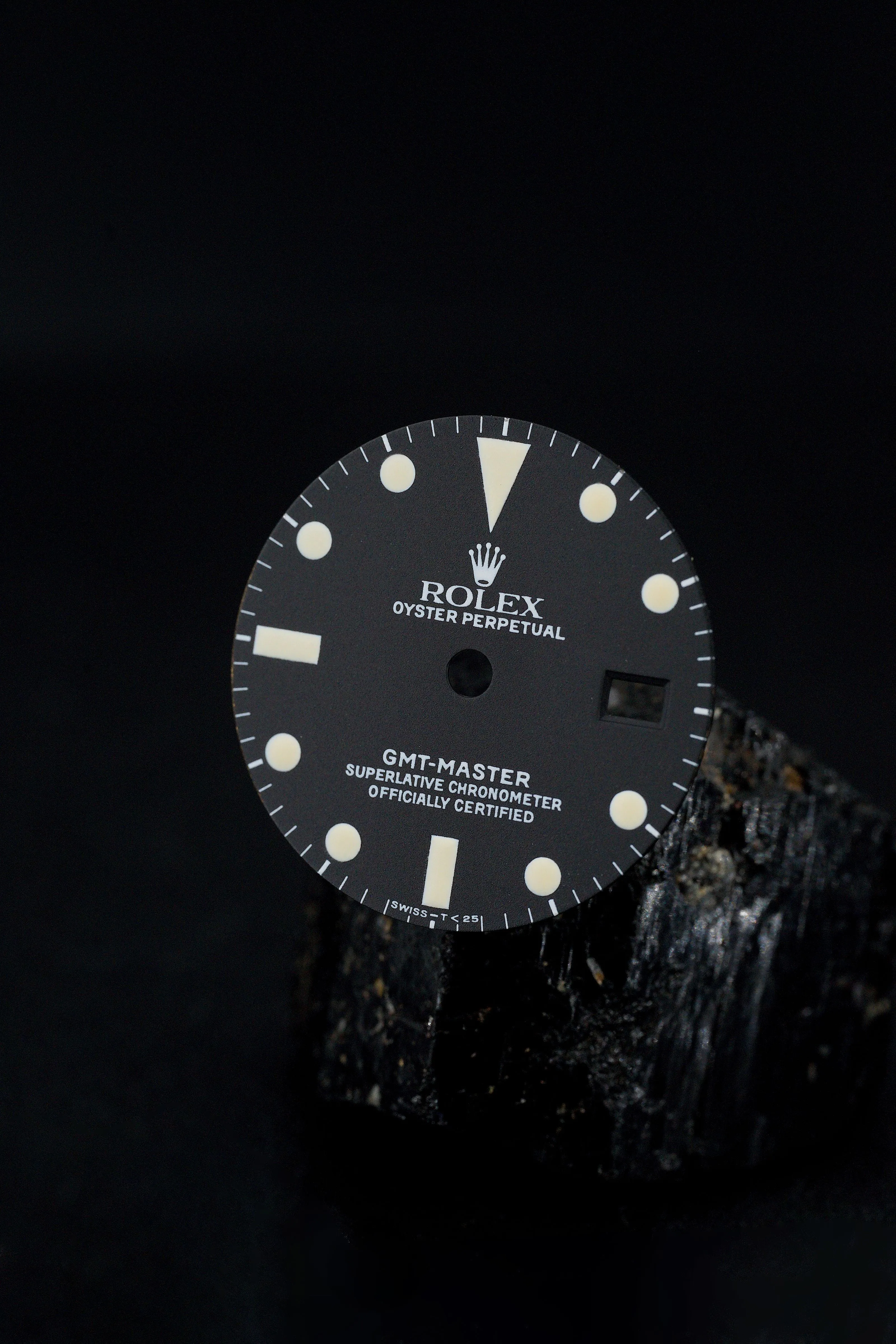 Rolex Zifferblatt (Matte Service Dial) für GMT 1675 Tritium