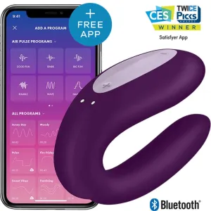 Satisfyer Double Joy Vibrator Violet