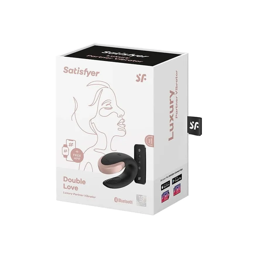 Satisfyer Double Love Partner Vibrator With Remote Control Black