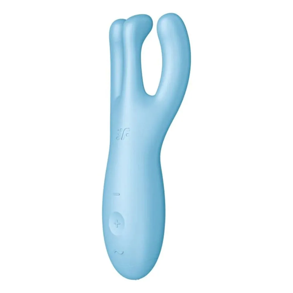 Satisfyer Threesome 4 Vibrator Connect App Blue