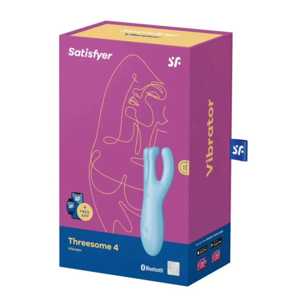 Satisfyer Threesome 4 Vibrator Connect App Blue
