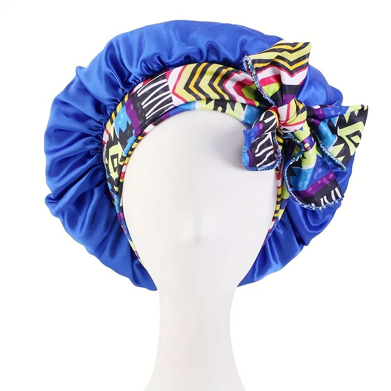 Stylish Boho Headband with Lace Up Bowknot  Womens Night Cap