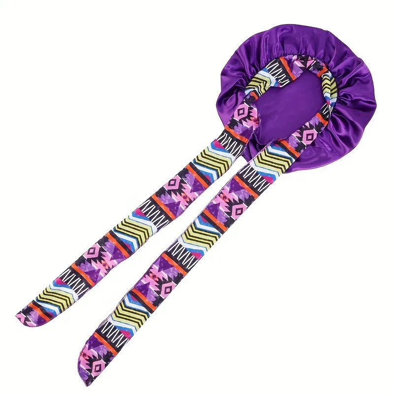Stylish Boho Headband with Lace Up Bowknot  Womens Night Cap