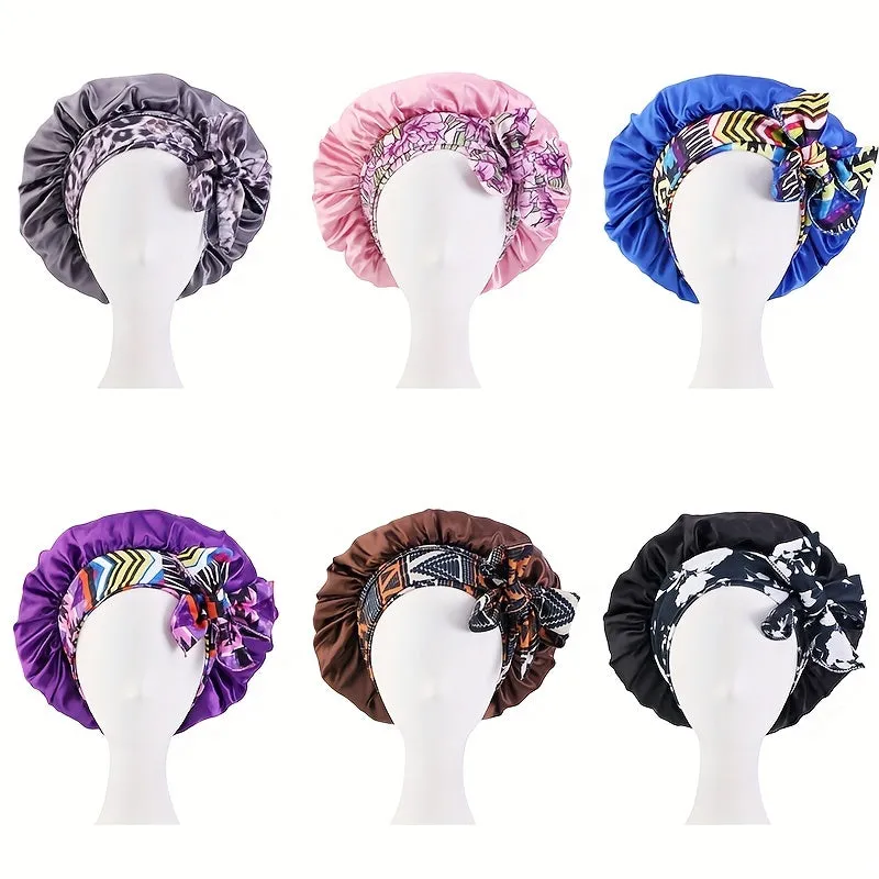 Stylish Boho Headband with Lace Up Bowknot  Womens Night Cap