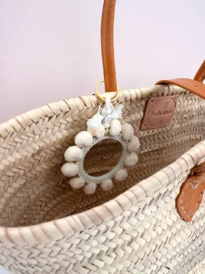 Super Pom Pom Mirror Keyrings, Oversized