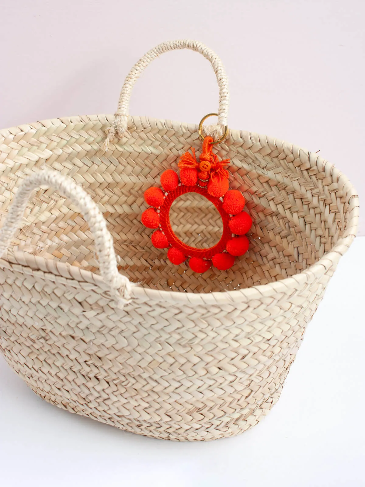 Super Pom Pom Mirror Keyrings, Oversized