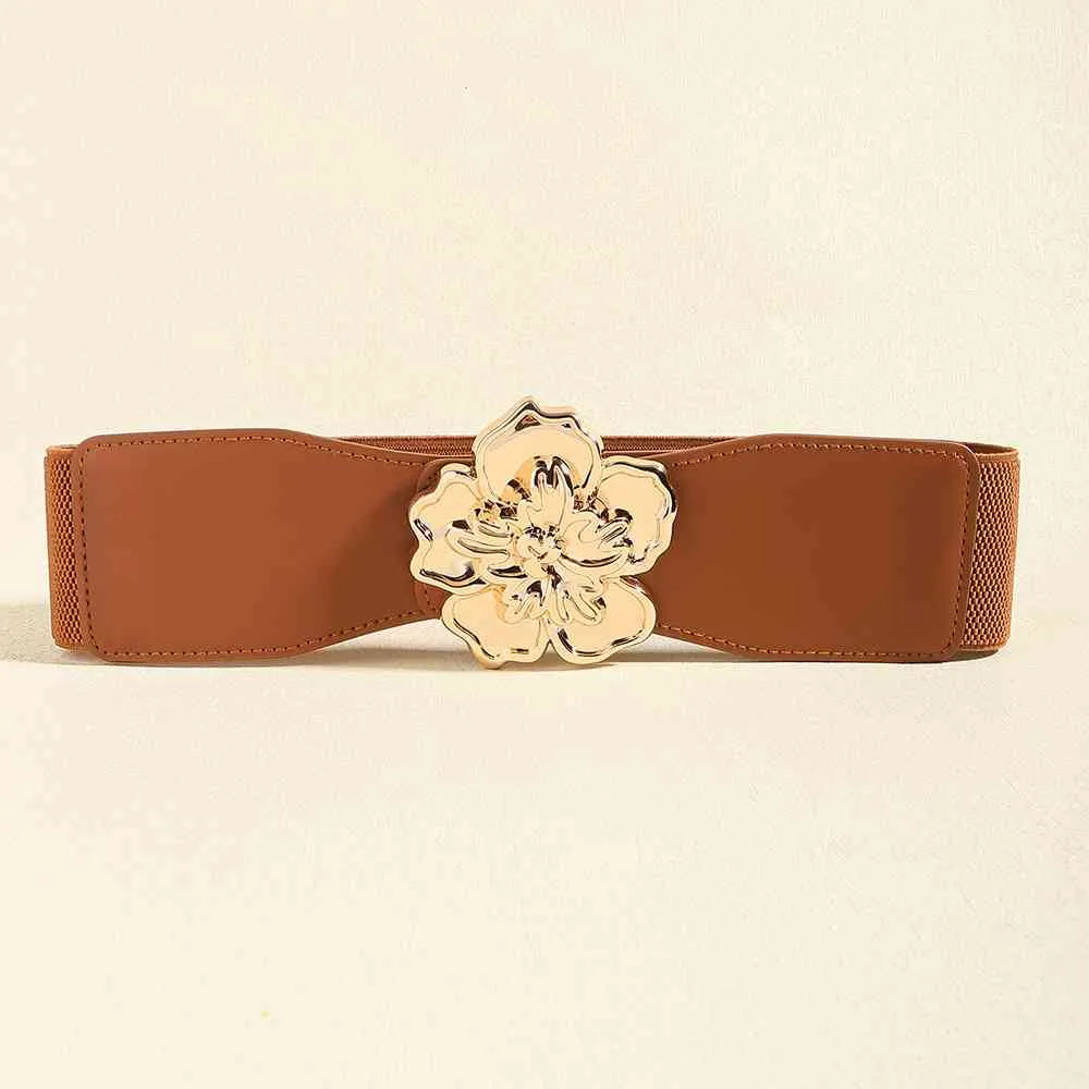 TEEK - Flower Buckle Elastic Belt