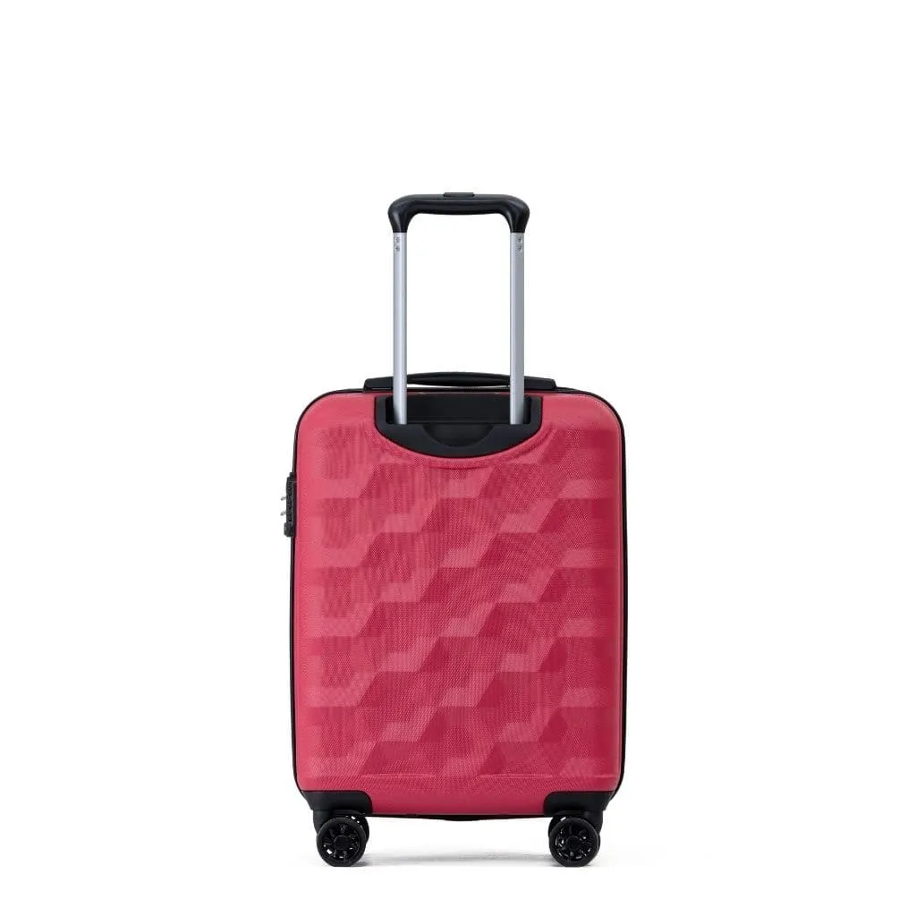 Tosca Bahamas 3 Piece Hardsided Suitcase Set - Red