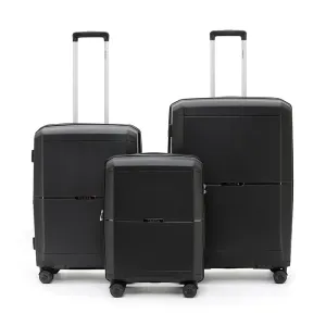 Tosca - Globetrotter Set of 3 Suitcases (L M S) - Black