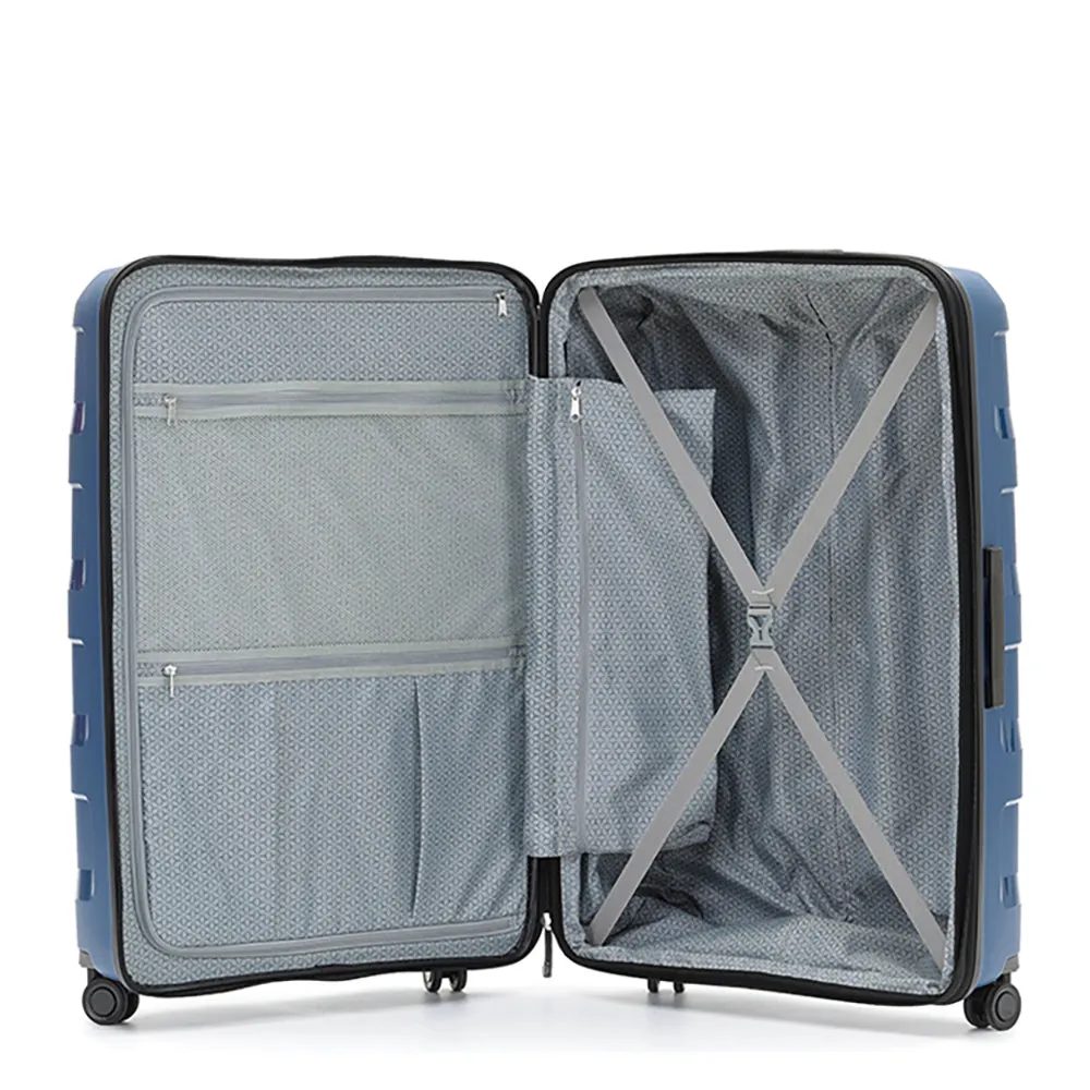 Tosca Luggage - Comet Large 81cm Hardsided Expander Suitcase in Black
