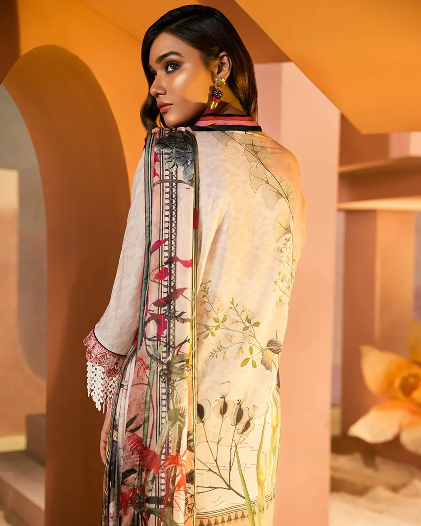 Zaha by Khadijah Shah – 3pc Lawn Collection – Cheri (ZL-19A)